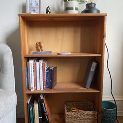 Small Solid Wood Bookshelf 