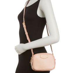NWT Marc Jacobs Voyager Square Leather Crossbody Bag Pink $298 