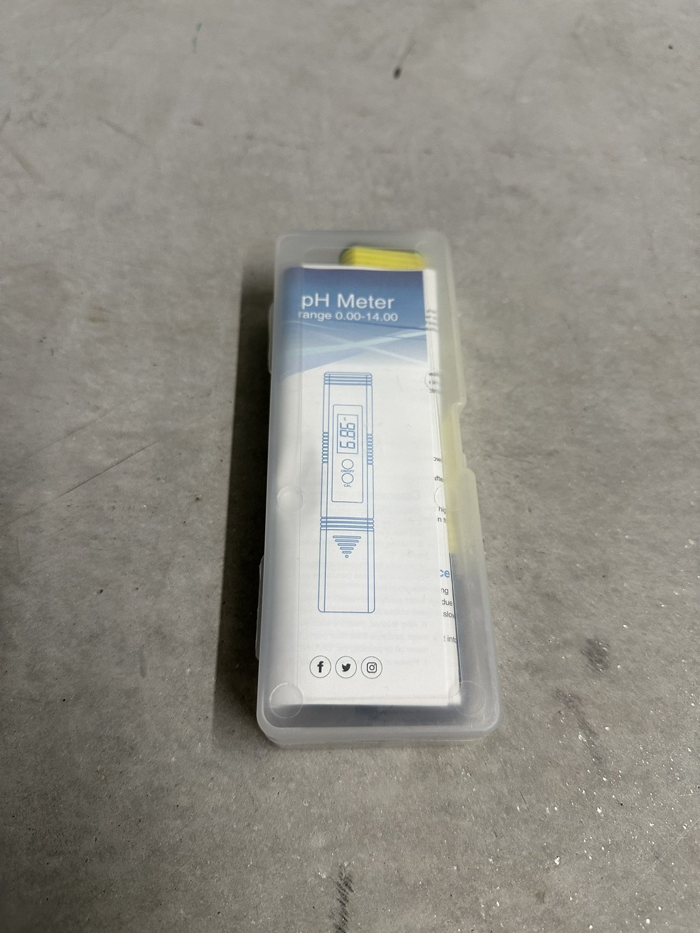 pH Meter Digital Water Tester Range 0.00-14.00