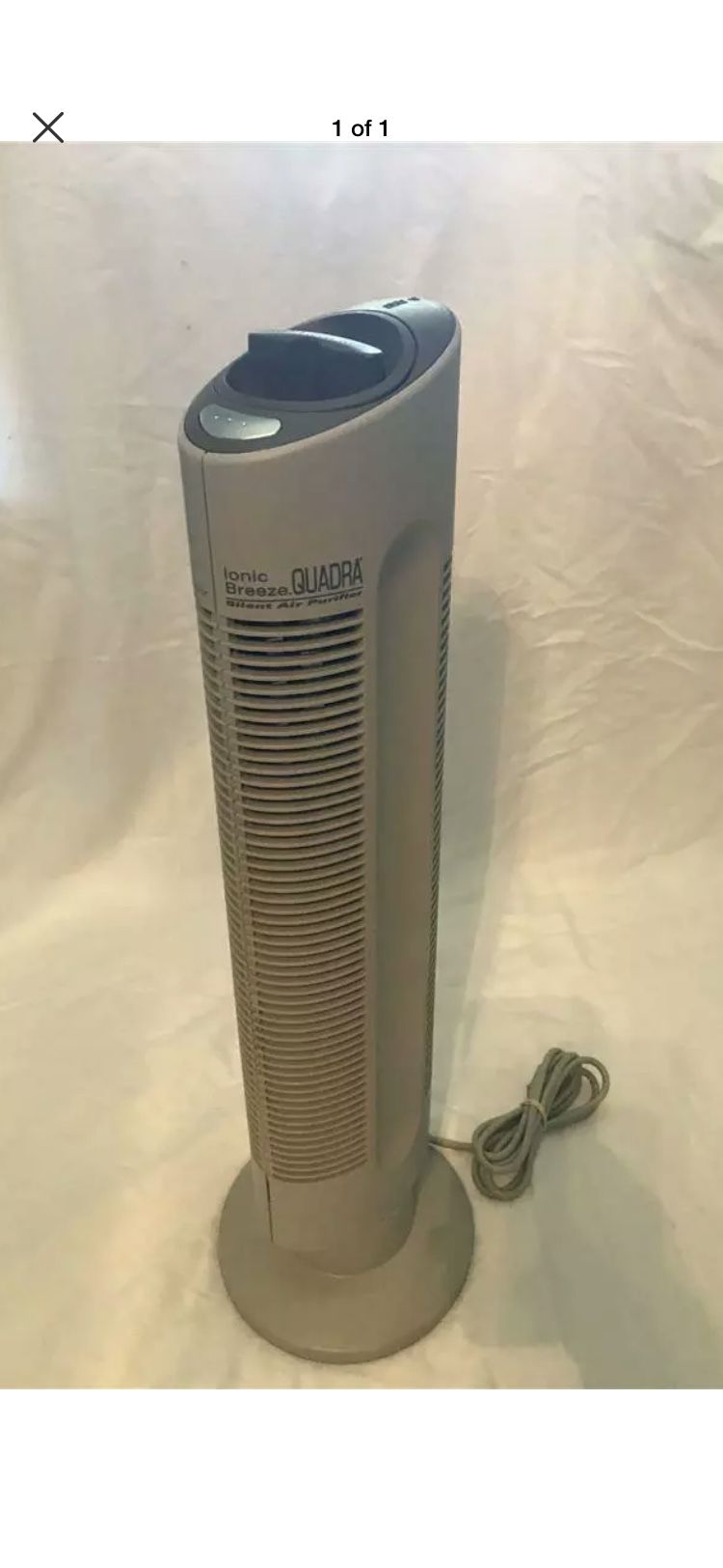 Sharper Image 27" IONIC BREEZE Quadra SILENT AIR PURIFIER Cleaner SI637