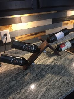 Double wine bottle.