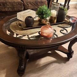 Ashley Coffee Table And Two Side Table