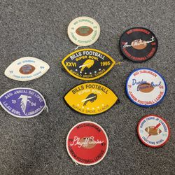 Lot of 9 1990s youth football patches Team Sports Decorative 