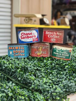 Antique Coffee Cans
