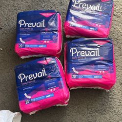 4 Pack Daily Pads, For Bladder Leaks, $15