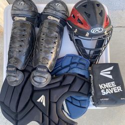 Baseball youth catchers gear