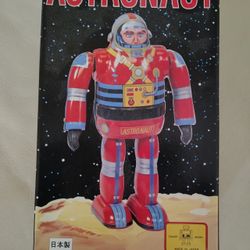 COLLECTOR NIB ROBOT Metal House of Osaka Wind-up Walking Astronaut
