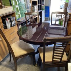 77036, Dining Table N Chairs$150 Obo , ornate wood loveseat n much more