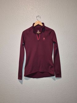 Burton DryRide Womens Burgunday Pullover W/ Zip Size: X-Small
