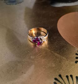 Faux Ruby GF Ring
