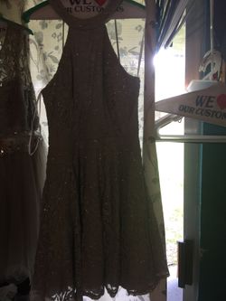 Silver party dress
