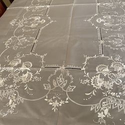 Embroidered tablecloth