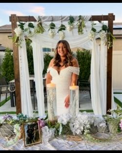 Wooden rustic Arbor