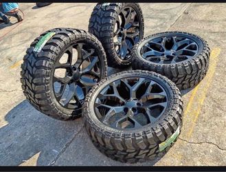 22” rims and tires 🔥🔥