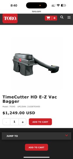 TORO TimeCutter HD E-Z Vac Bagger and TimeCutter SS & SW 42 in. Twin Bagger