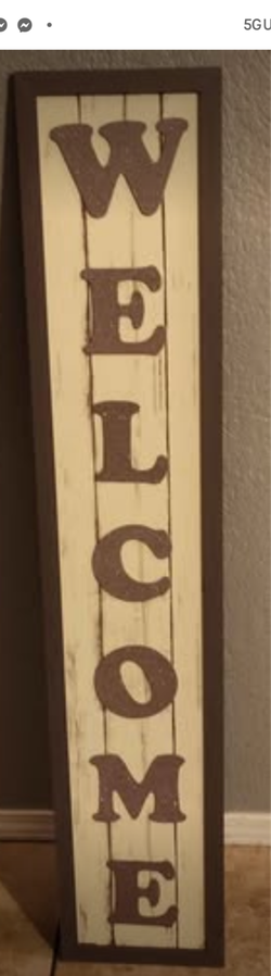 New! Welcome Sign