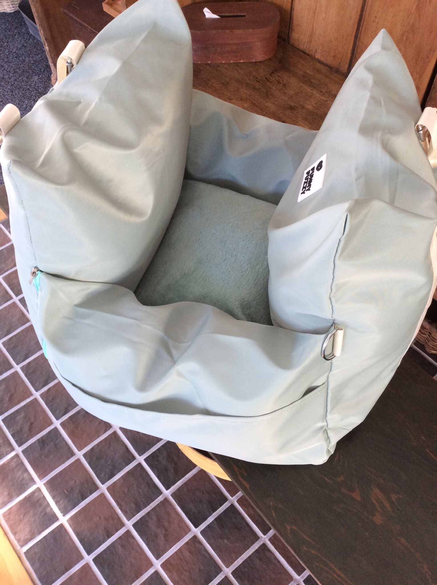 Brand NEW “Funny Fuzzy Pet Plush Soft Carrier & Pet Bed (Paid $159)