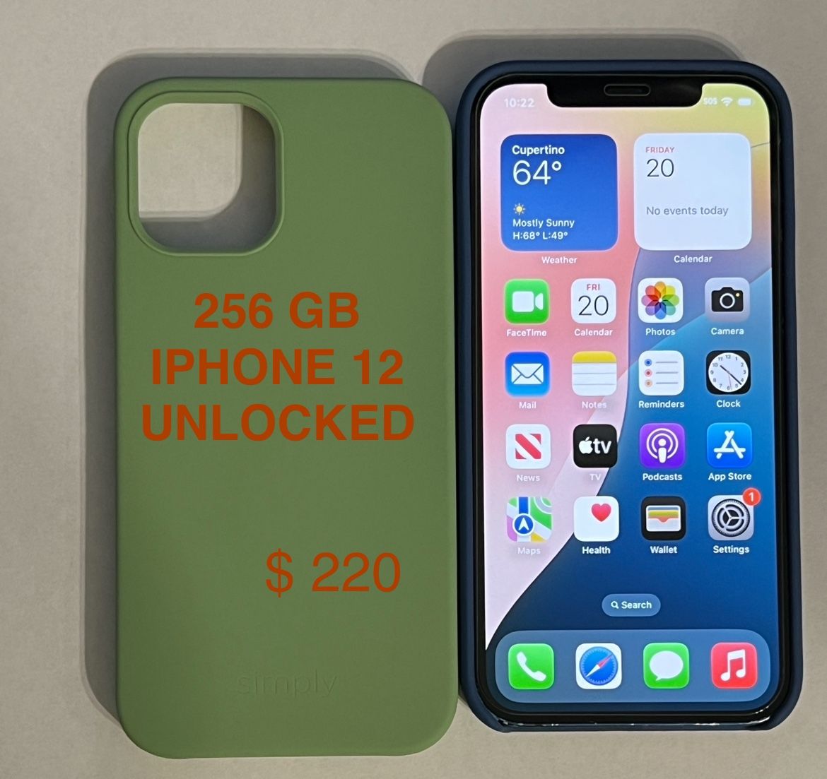 IPHONE 12, 256 GB, UNLOCKED