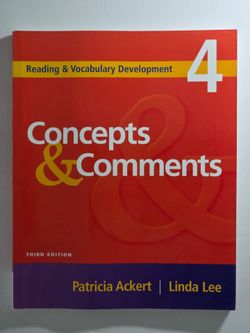 Concepts & Comments 4 Third Edition Textbook