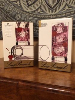 8 Vintage Crystal Glasses