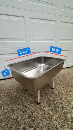 Kichwit Large 304 Stainless Steel Cat Litter Box