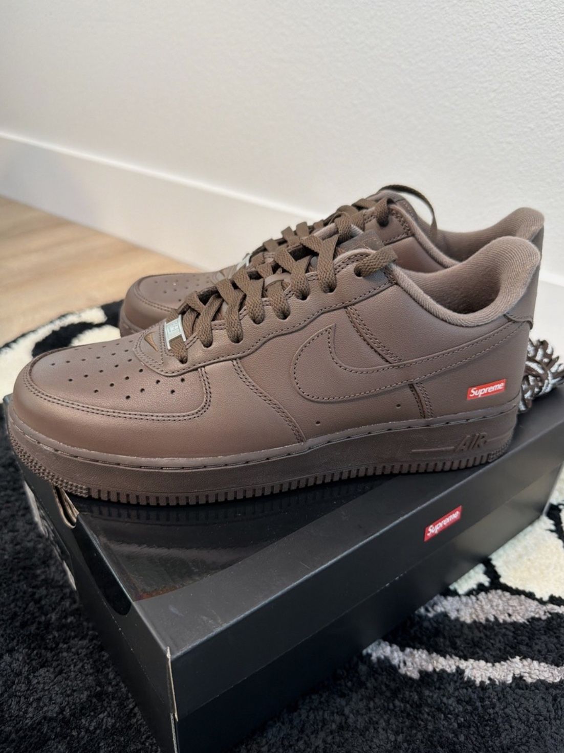 Nike Air Force 1 Low x Supreme Baroque Brown Size 10