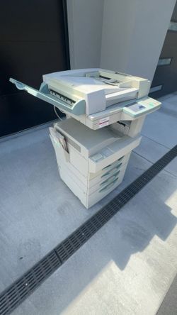 Toshiba, e-Studio Multifunction copier/printer, light gray, height is 52-54 inches and width is 27 inches