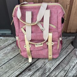 Pink Backpack For Electronics