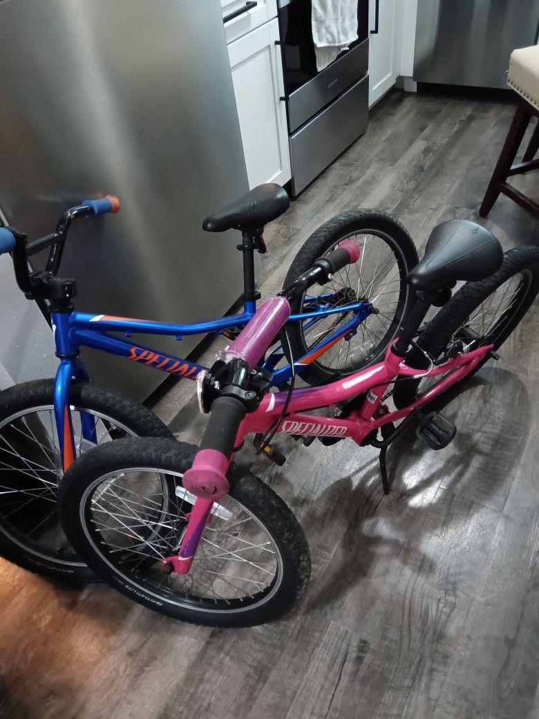 Boys and Girls Specialized Bikes 