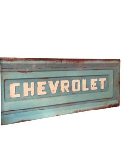 Large Chevrolet Truck Tailgate Sign