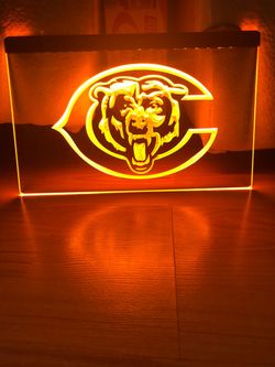 CHICAGO BEARS LED NEON LIGHT SIGN 8x12