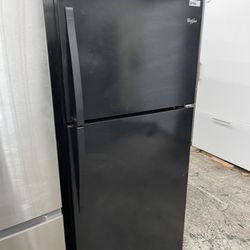 Whirlpool Top And Bottom In Black Used
