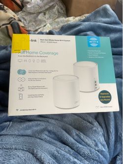TP-LINK Deco W3600 Whole Home Mesh AX/Wi-Fi 6 System Brand New Sealed