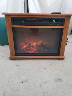 Electric Fireplace Heater With Remote Control