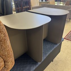 Lyly Metal Side Tables, a Pair. Original Price: $944