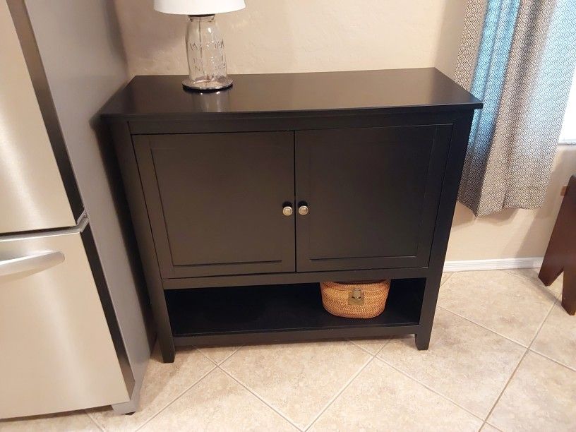 Black Wood Cabinet