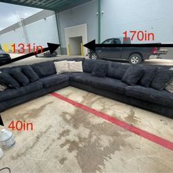 Charcoal 4pc Lavernett Sectional (DELIVERY AVAILABLE)