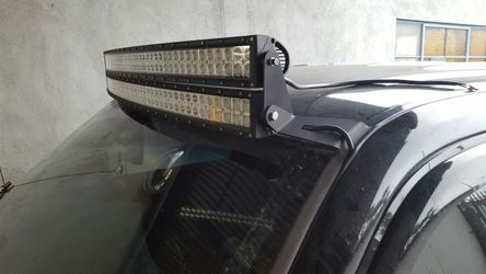 Led light bars curved and straight, brackets and wire harness