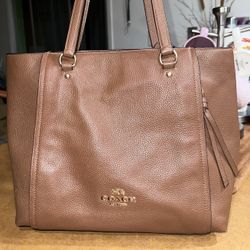 Coach Brown Leather Marlon Bag