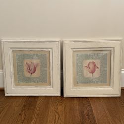 Pictures  - Wooden Frame - Tulips