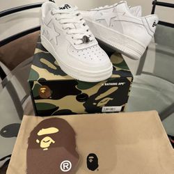 Bape Star #6. Size(9.5M). DS(New). Now Available. $300 Cash. Retail Value $500. Trades Preferably. 