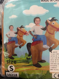 Boys sz small inflatable horse costume