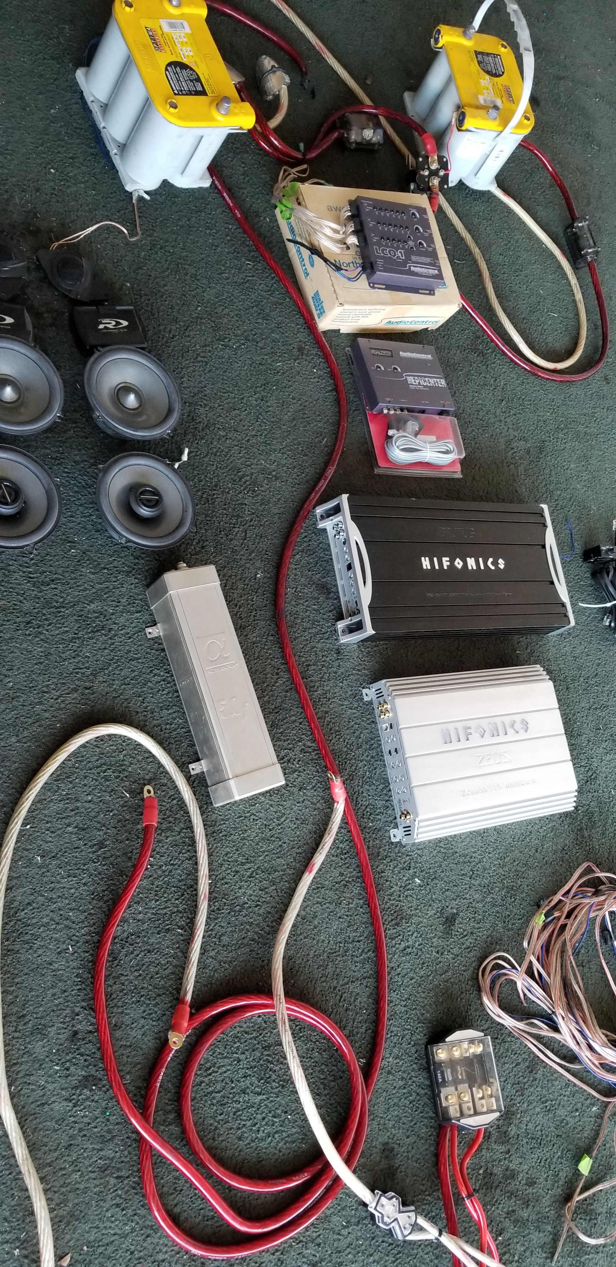 Complete Car Audio sound systemAmplifiers Audio Control Epicenter