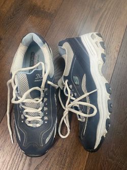 Women’s blue air cooled memory foam sketchers shoes size 10