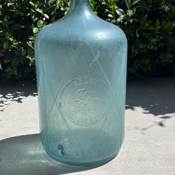 Vintage Silver Springs Glass Water Bottle