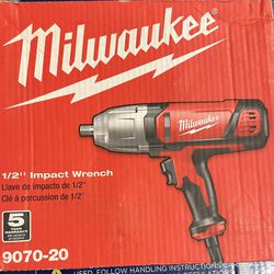 Milwaukee 1/2 in. Impact Wrench with Rocker Switch and Detent Pin Socket Retention
