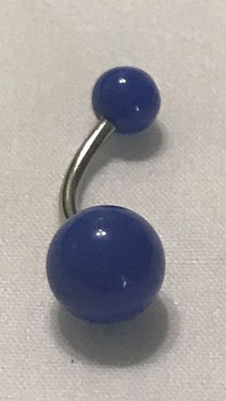 Cobalt Blue Bellybutton Ring