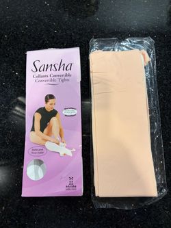 Sansha Collants Convertible Tights Model T90CH Ballet-Pink Medium-Large 7-12 yrs