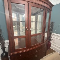 Two Piece China Cabinet 