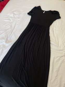 Black maxi dress